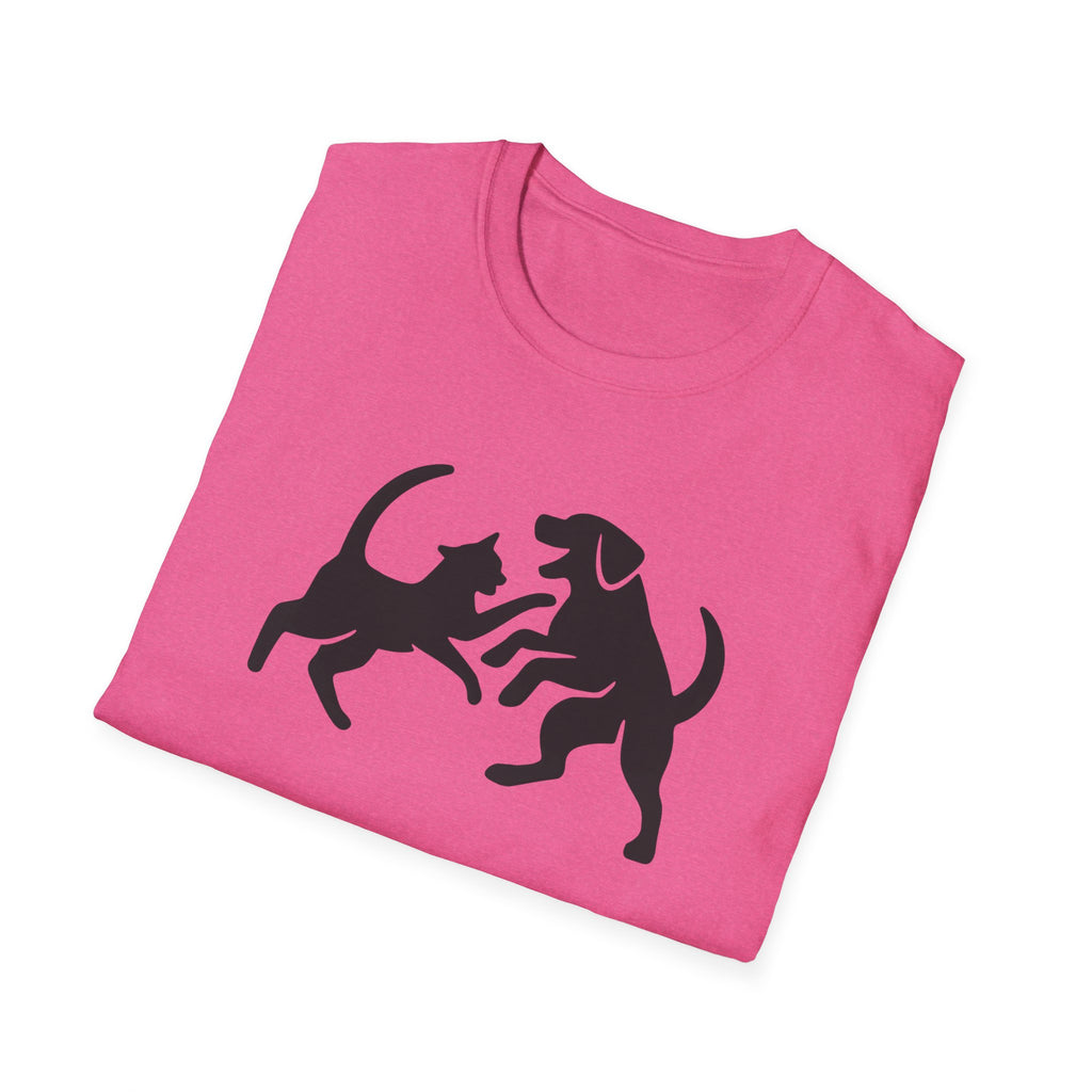 Cat and dog fight T-Shirt
